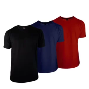 Kit 3 Camisetas Masculina Lisa Básica Casual Gola Redonda