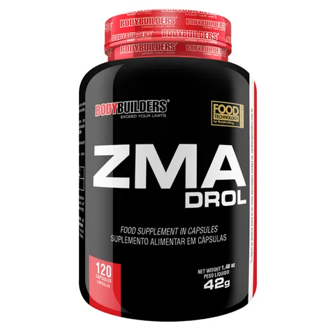 ZMA Drol 120 cáps Auxilia no Crescimento e Força Muscular Bodybuilders