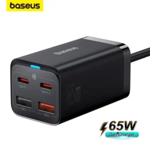 Baseus 65W 4 in 1 GaN3 Pro Charger For iPhone 15 14 13 Pro Max Tablets