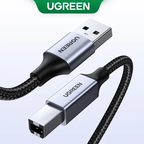 UGREEN Cabo de impressora USB tipo B macho para um cabo USB 20 macho para Canon Epson HP ZJiang