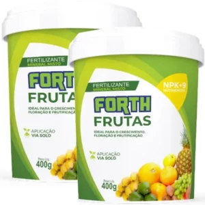 Kit 2 Adubo Fertilizante Forth Frutas 400g Floração