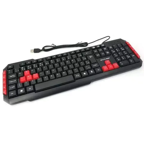 Teclado Gamer Red Keys USB TC160 MULTILASER