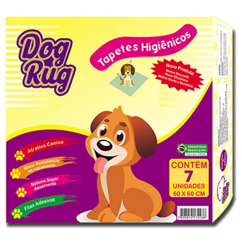 7 unidades de Tapete Higienico Dog Rug 60x60cm