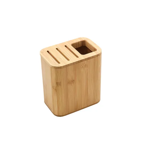 Porta facas e utensílios de bambu natural Oikos