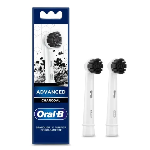 Refis para Escova Elétrica OralB Advanced Charcoal 2 unidades