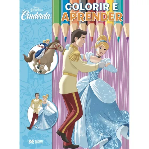 Colorir e Aprender Disney Cinderela