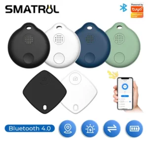 SMATRUL Tuyasmart life Bluetooth Key Finder Wireless Smart Tracker Antilost Alarm Tracker Child Bag Wallet APP Record 80DB Anti Lost Tag