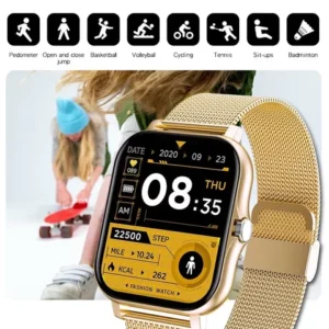 Relógio smartwatch masculino smartwatch smartwatch esportivo tela de toque à prova dágua casal smartwatch