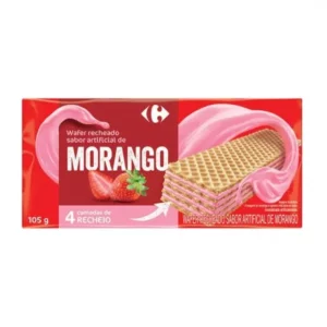 Wafer de Morango Carrefour 105 g