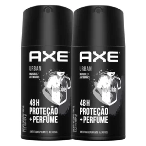 Desodorante Antitranspirante Axe Urban Invisible Anti Manchas Spray Kit com duas unidades