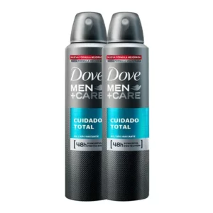 Kit 2 Desodorante Dove Men Care Cuidado Total Aerosol Antitranspirante 48h 150ml