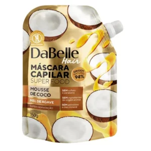 DaBelle Super Food Máscara Mousse Coco e Mel Agave 150g