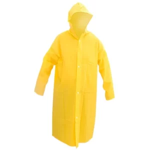 Capa de chuva de PVC com forro G BR Amarelo