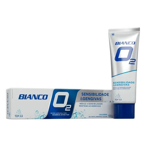 Creme Dental Bianco O2 Sensibilidade Gengivas 100g