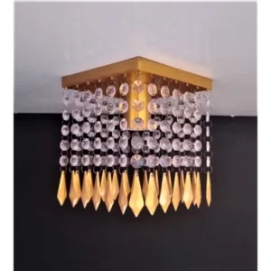 Lustre Luminária Plafon Dourado Sala Quarto Cozinha 15
