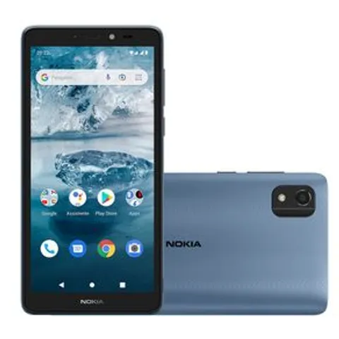 Smartphone Nokia C2 2nd Edition 4G 32 GB Tela 57 Câmera com IA Android Desbloqueio Facia