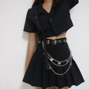 Fashion Korean Version of Butterfly Waist Chain Belt Chain Female Cool Ins Wind Pants Chain Accessories Trendy Hiphop Waist Chain Punk