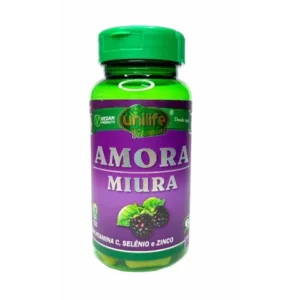 Amora Miura Com Vitaminas Unilife 60 Cápsulas De 500mg