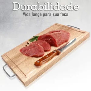 Tabuas de Corte Artesanais Tabua de Carne em Madeira