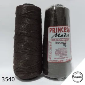 Linha Princesa Moda 500M Marrom Café Crochê Tranças Para Cabelo Incomfio