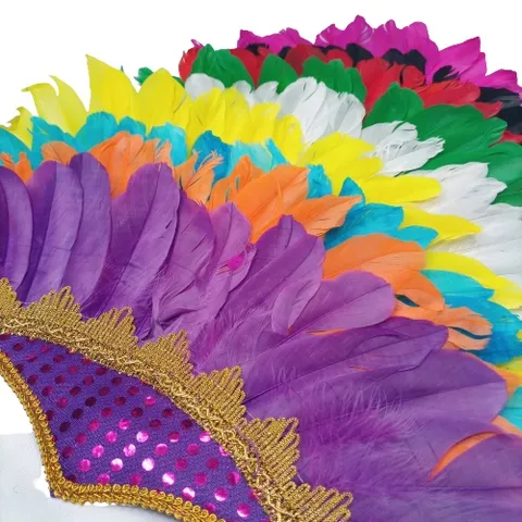 Cocar de Penas para Carnaval Fantasia Artigo de Festa Acessório para Cabeça
