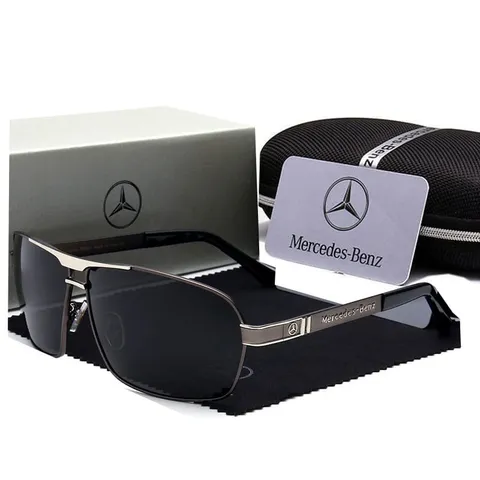 Óculos de Sol Masculino Polarizado MercedesBenz Metal Uv400