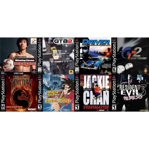 8 Jogos de Playstation 1 a Sua Escolha