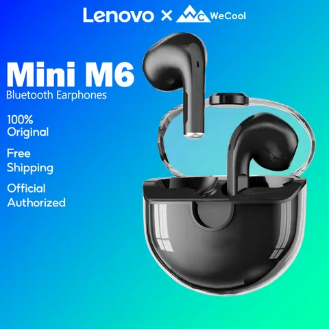 Lenovo x WeCool Mini M6 Verdadeiro Fones De Ouvido Moda TWS Com Bluetooth 50 Alto Baixo Bateria HD Stereo Sound 24 Horas