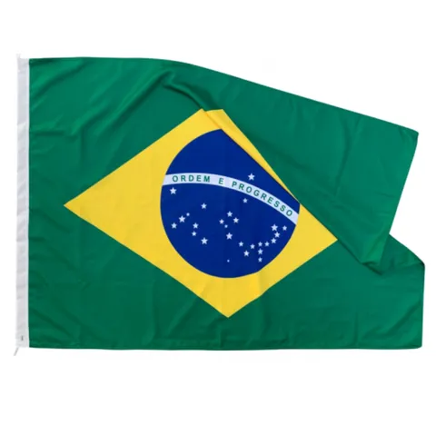 Bandeira Do Brasil Tecido Poliéster Tafetá 87cm X 150cm
