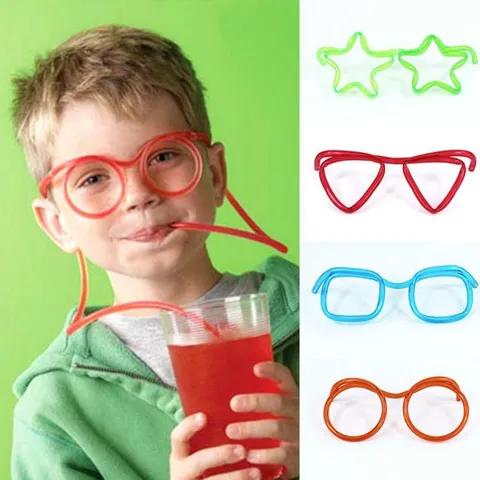 Óculos De Palha Transparentes Com Desenho Animadodoityourself Para Crianças