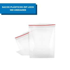 Sacos Plásticos Tipo Zip n07 14x20cm Com 100 Unidades Talge Conservar Alimentos Freezer Hermético 800ml
