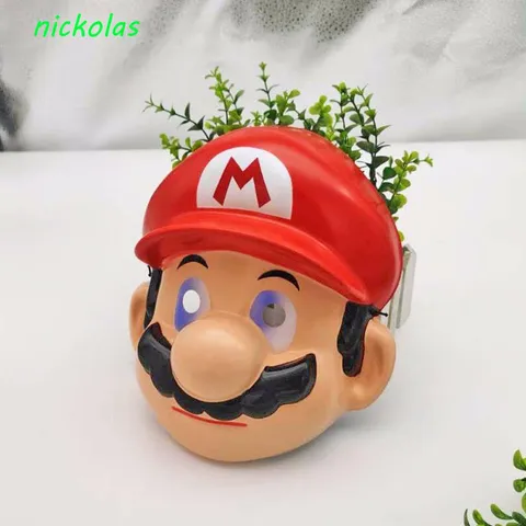 Nickokolas Cosplay Máscara Anime Cartoon Tema Decoração Suprimentos Para Crianças Luigi Headwear Super Mario Bros