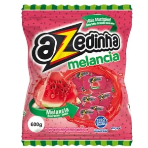 Bala Azedinha mastigável sabor melancia Pacote com 600g Riclan