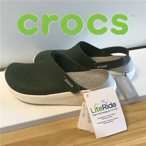 Crocs LiteRide Personalidade Antiderrapante Sapatos De Praia Estilo Casal Casuais Para Ambientes Externos Buraco Selvagem