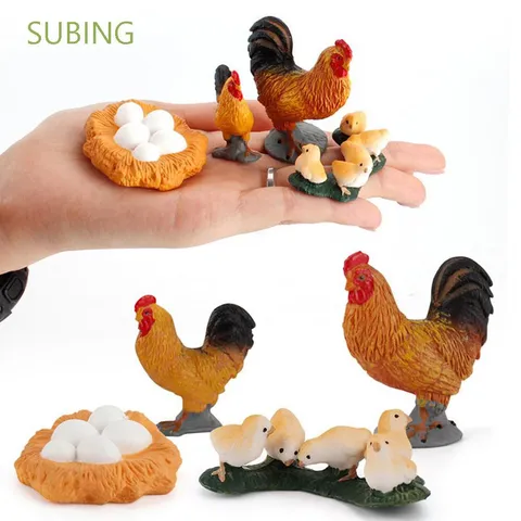 Subing Miniatura Brinquedos Educativos Modelo Cisne Galo Hen Poultry Ciclo De Crescimento Ciclo De Crescimento Simulação Ciclo Da Vida Figuras