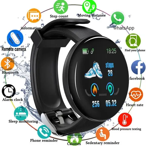 Relógio Smartwatch Bluetooth Masculino Feminino Esportivo Frequência Cardíaca