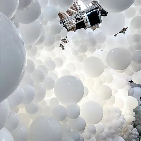 101218 Polegada Gigante Branco Decoração Do Casamento Macaron Balão De Látex Hélio Da Festa De Aniversário De ballon