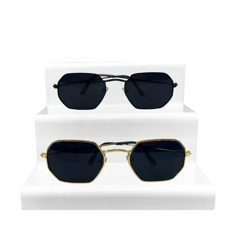 Óculos De Sol Paris Dourado e Preto Case