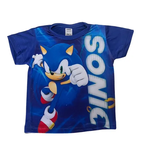 Camisa Sonic Infantil Lançamento