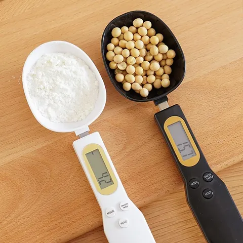 Colher Medidora Digital Medida Portátil com Balança para Alimentos Casa Cozinha Peso Nutrição Dieta Precisão Medição