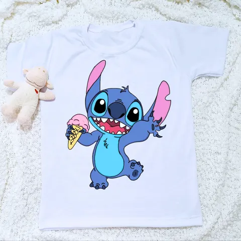Blusa camiseta camisa infantil roupas infantil stitch