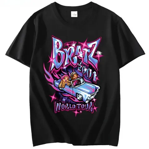 Camiseta Slin Tshirt Estampada Bratz Masculina Feminina Mangas Curtas Streetwear Pop Hip