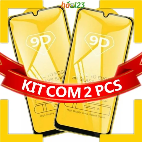 KIT Com 2 Película De Vidro 3D 9D Moto G13 G23 G53 G73