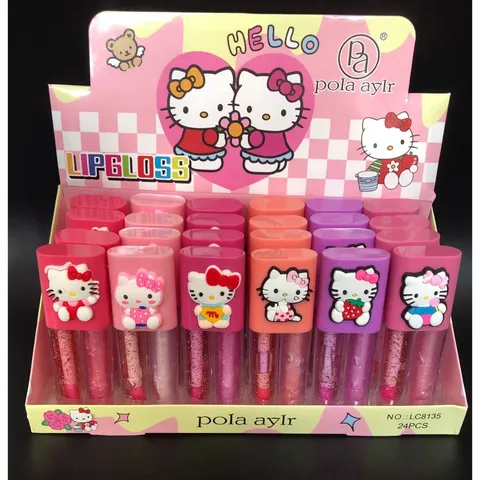 Lip Gloss Hello Kitty 2 em 1 Pola Aylr LC8135