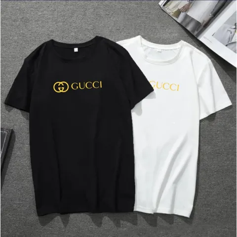 Kit 2 Camisetas Masculinas lançamento 2024 Gucci Tecido 100 Algodão
