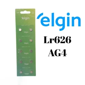 10pcs Bateria Lr626 Ag4 Elgin Pilha Alcalina Original