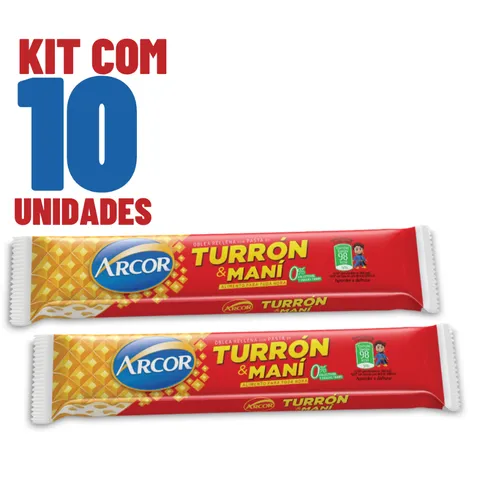 Kit 10x De 25g Torrone Turron Y Mani Arcor