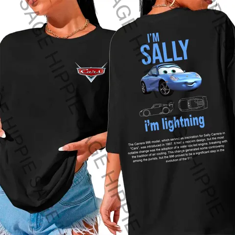 Camiseta Basica Algodao I Am Sally Carros Lightning Unissex