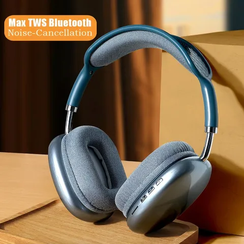 P9 Fones De Ouvido Bluetooth Sem Fio Com Cancelamento De Ruído Do Microfone Som Estéreo Para Jogos Esportivos Suporta TF