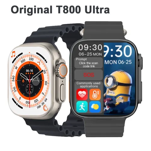2023 T800 Ultra Smartwatch Para Homens E Mulheres Com Bluetooth Call 199 Inch HD ScreenSMARTFAMILY